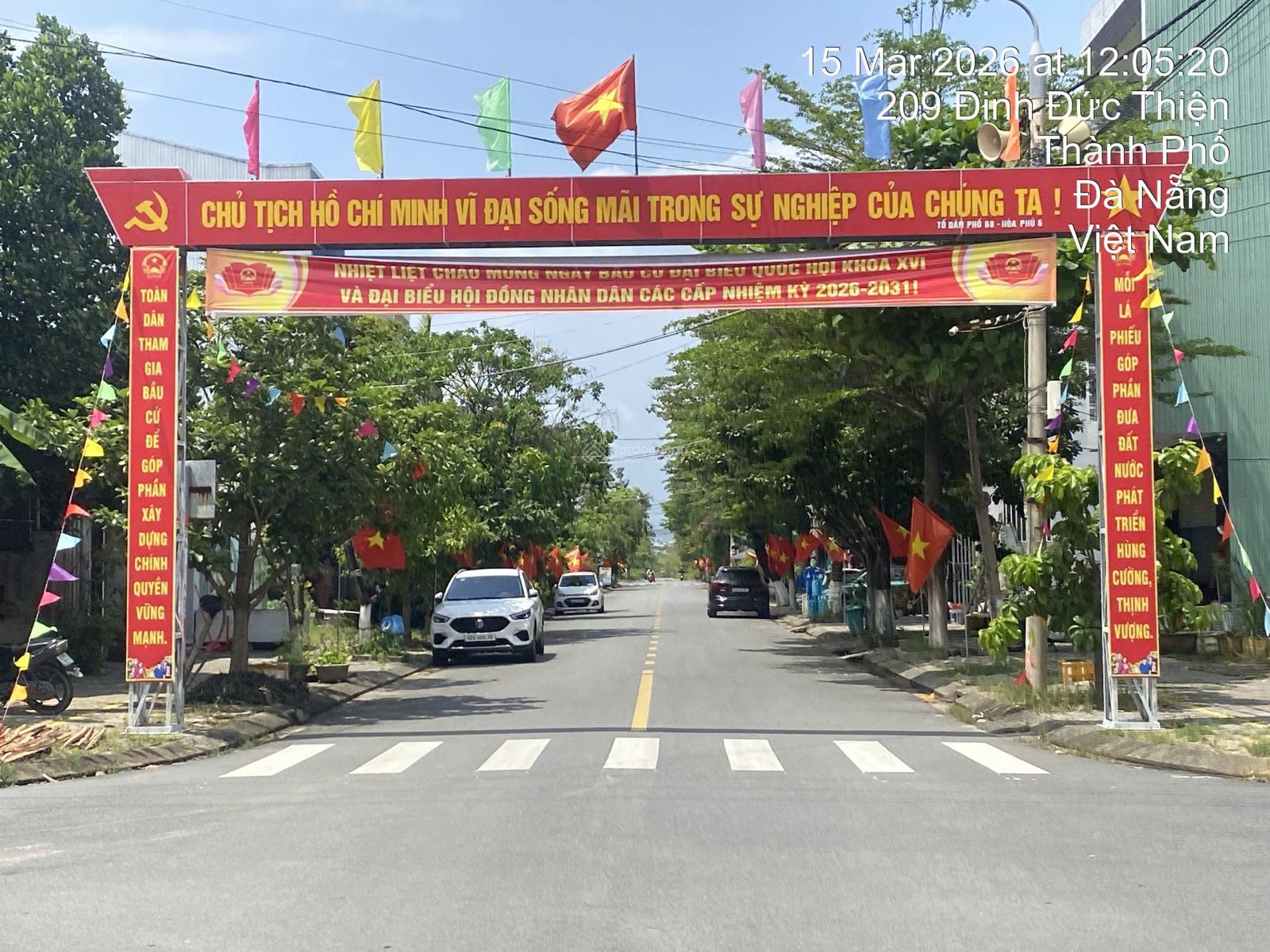 Bán lô đất đường Đinh Đức Thiện - Đà Nẵng sát biển gần chợ. Giá 6,5 tỷ