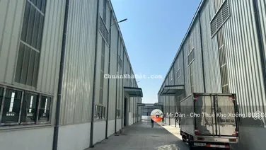 Cho thuê kho xưởng 4000m2 Cụm CN Phạm Ngũ Lão, Kim Động, Hưng Yên.