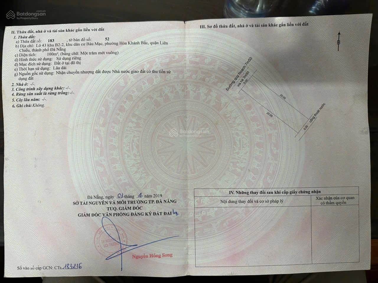 Bán đất Bàu Mạc 21 song song Nguyễn An Ninh