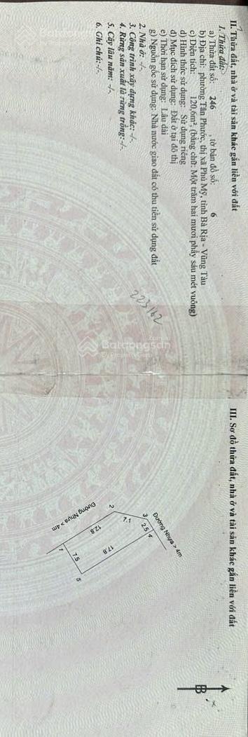 BÁN LÔ GÓC TÁI ĐỊNH CƯ TÂN PHƯỚC GIÁ CHỈ 2 TỶ 550 TRIỆU BÁN LÔ GÓC TÁI ĐỊNH CƯ TÂN PHƯỚC GIÁ CHỈ 2 TỶ 550 TRIỆU