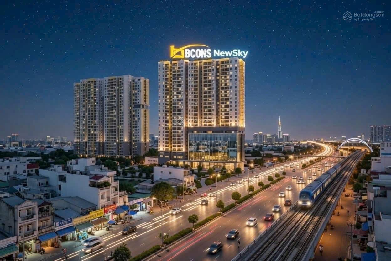 Thiết kế (3PN3WC) chỉ có ở Bcons NewSky mặt tiền Quốc Lộ 13, Lái Thiêu, Hồ Chí Minh