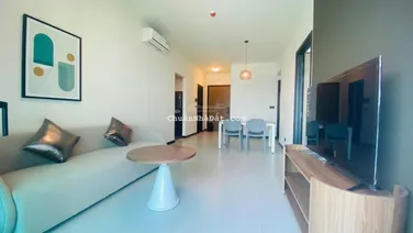 Cho thuê CC De La Sol, 25 triệu, 84m2, 2PN, 2WC bao đẹp, view sông pháo hoa, nhà mới thoáng đẹp