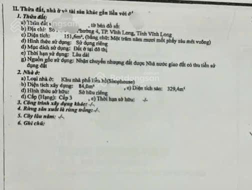 Nhà thô 151m2 Vincom Vĩnh Long 10 tỷ, P Phước Hậu, tỉnh Vĩnh Long Nhà thô 151m2 Vincom Vĩnh Long 10 tỷ, P Phước Hậu, tỉnh Vĩnh Long