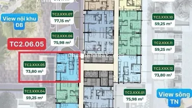 Hàng giá gốc CDT Nam Long 2PN2WC 5,4 tỷ diện tích 73m2 thanh toán Quý 3 năm 2026 nhận nhà