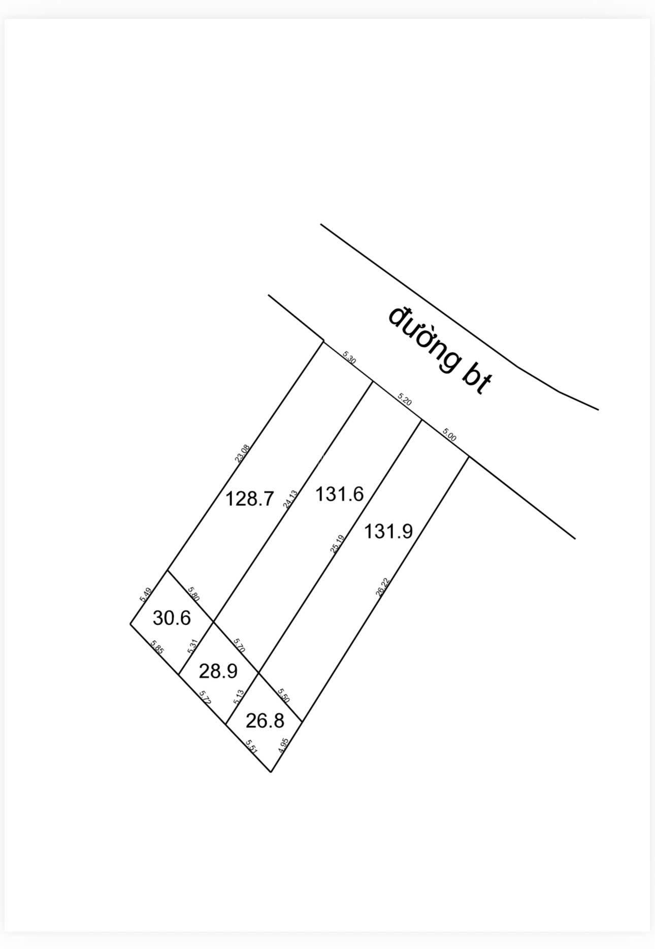 Bán đất mặt tiền Mai Thị Dõng Nha Trang 392,2m ngang 15,5m tách được 3 lô