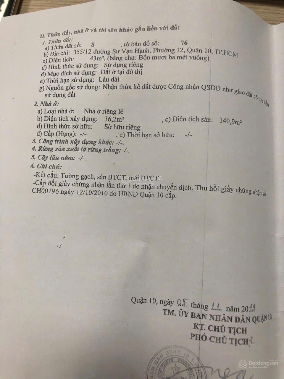Nhà hẻm xe hơi ngay Vạn Hạnh Mall, Quận 10, DT: 4x12m, 4 tầng