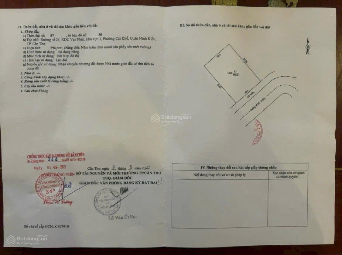 Bán nền biệt thự đường Trần Văn Giàu dt 20x30 giá 35 tỷ