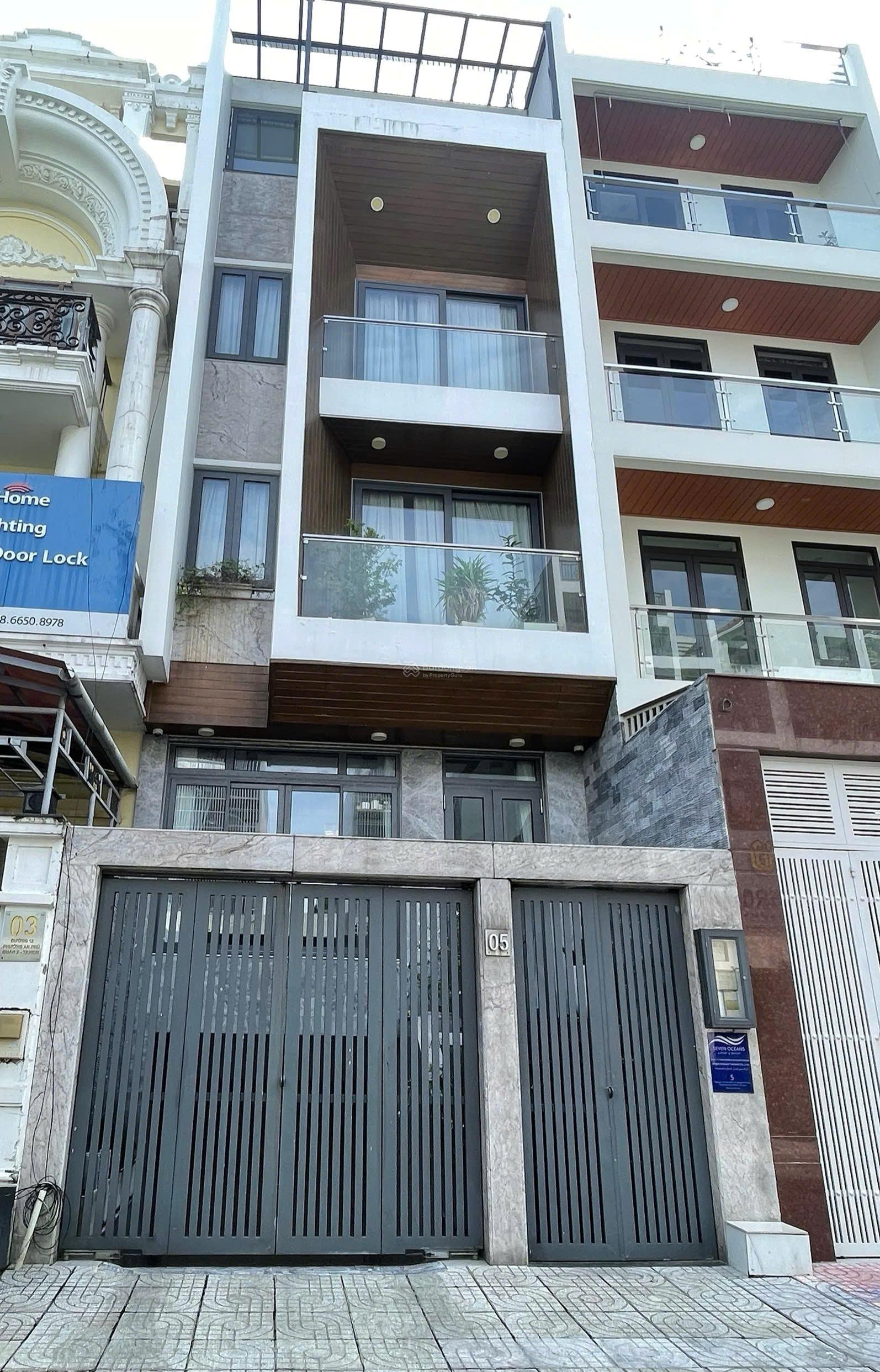 25 tỷ còn thương lượng nhà mặt tiền đường phường an khánh quận 2 , 5x20m hầm 3 lầu , đường 12m