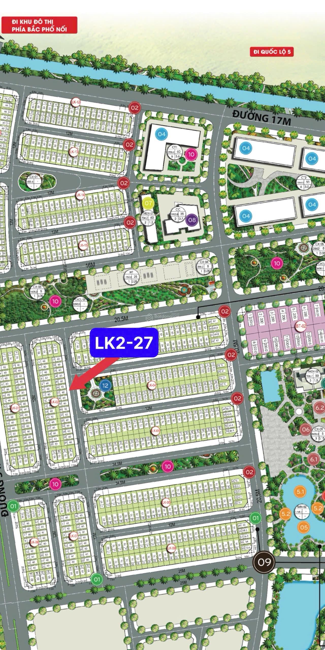 Bán lô hoa hậu view công viên Phố Nối House giá hơn 3 tỷ, sổ sẵn, phong thuỷ đẹp