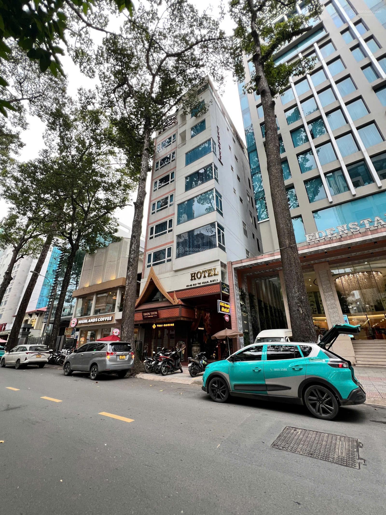 Cần bán khách sạn MT Bùi Thị Xuân, P.Bến Thành, Q1. DT: 8.6x20m, Hầm 8 lầu, 40P.