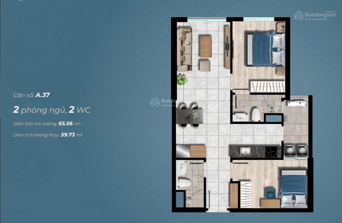 [Cần Bán] căn hộ 2PN The Gió Riverside  Vốn ban đầu 21%, hỗ trợ lãi 36 tháng,ân hạn gốc 5 năm