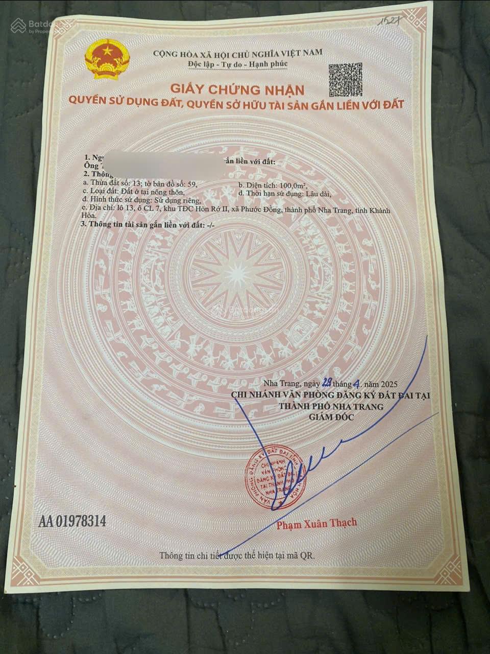 Giảm giá cực sâu Bán đất đường 13m TĐC Hòn Rớ 2 sổ sẵn xây tự do Phường Nam Nha Trang