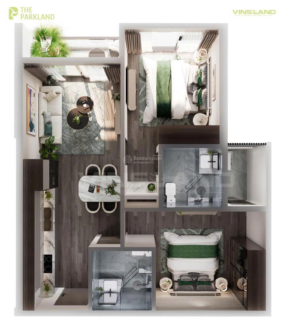 BÁN căn 2N 2WC rẻ vô địch ParkLand 47tr/m2 dành riêng cho KH quan tâm về giá, LH 0964 389 ***