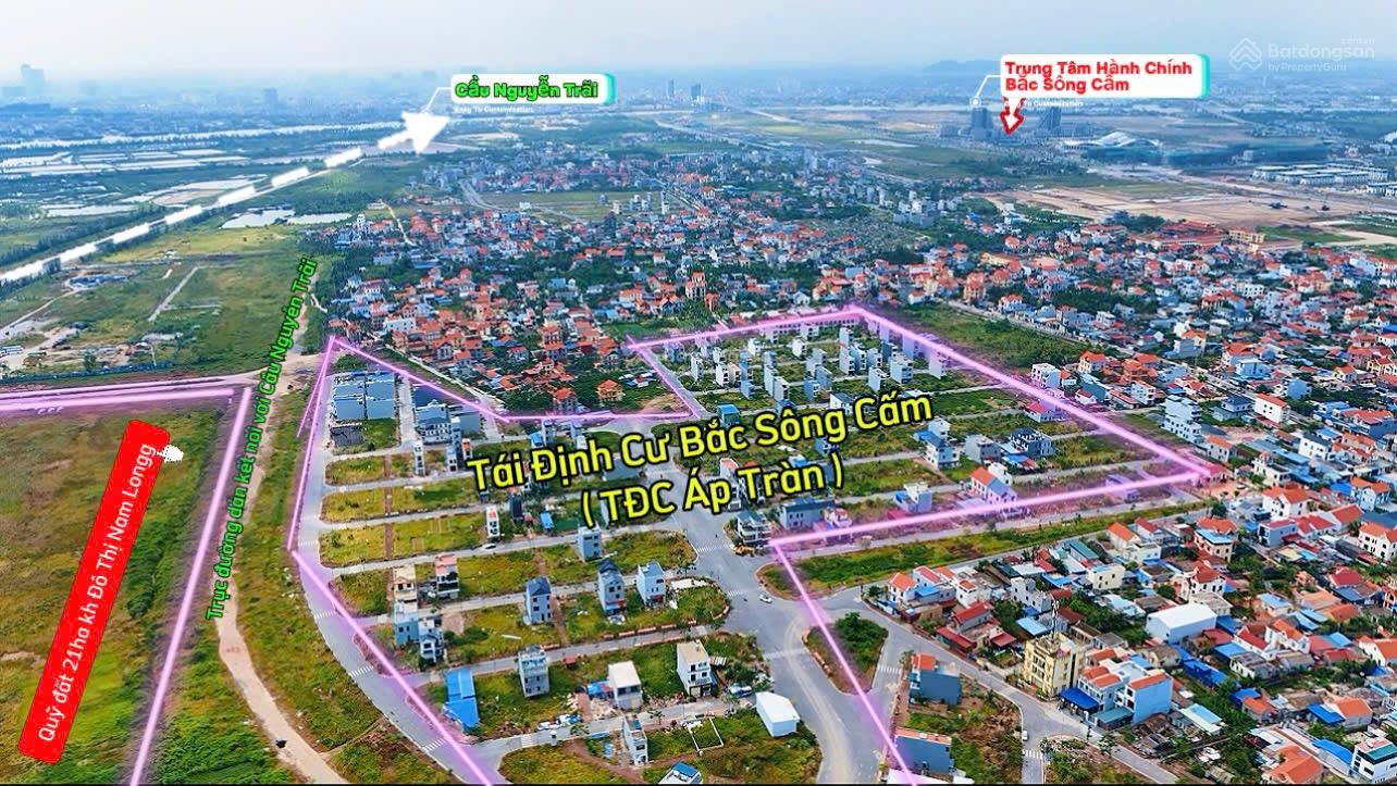 Bán Đất lô góc tại Thủy Nguyên, Hải Phòng, 55 triệu / m2, 120m ngang 8m, TDC BẮC SÔNG CẤM