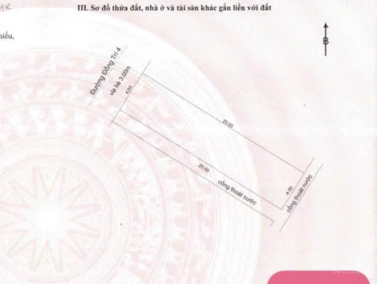 Đất đường Đồng Trí 4 . Liên Chiểu . Dt 90m2 ngang 4m5 kẹp cống . 3 mặt thoáng , hướng tây bắc . Đất đường Đồng Trí 4 . Liên Chiểu . Dt 90m2 ngang 4m5 kẹp cống . 3 mặt thoáng , hướng tây bắc .