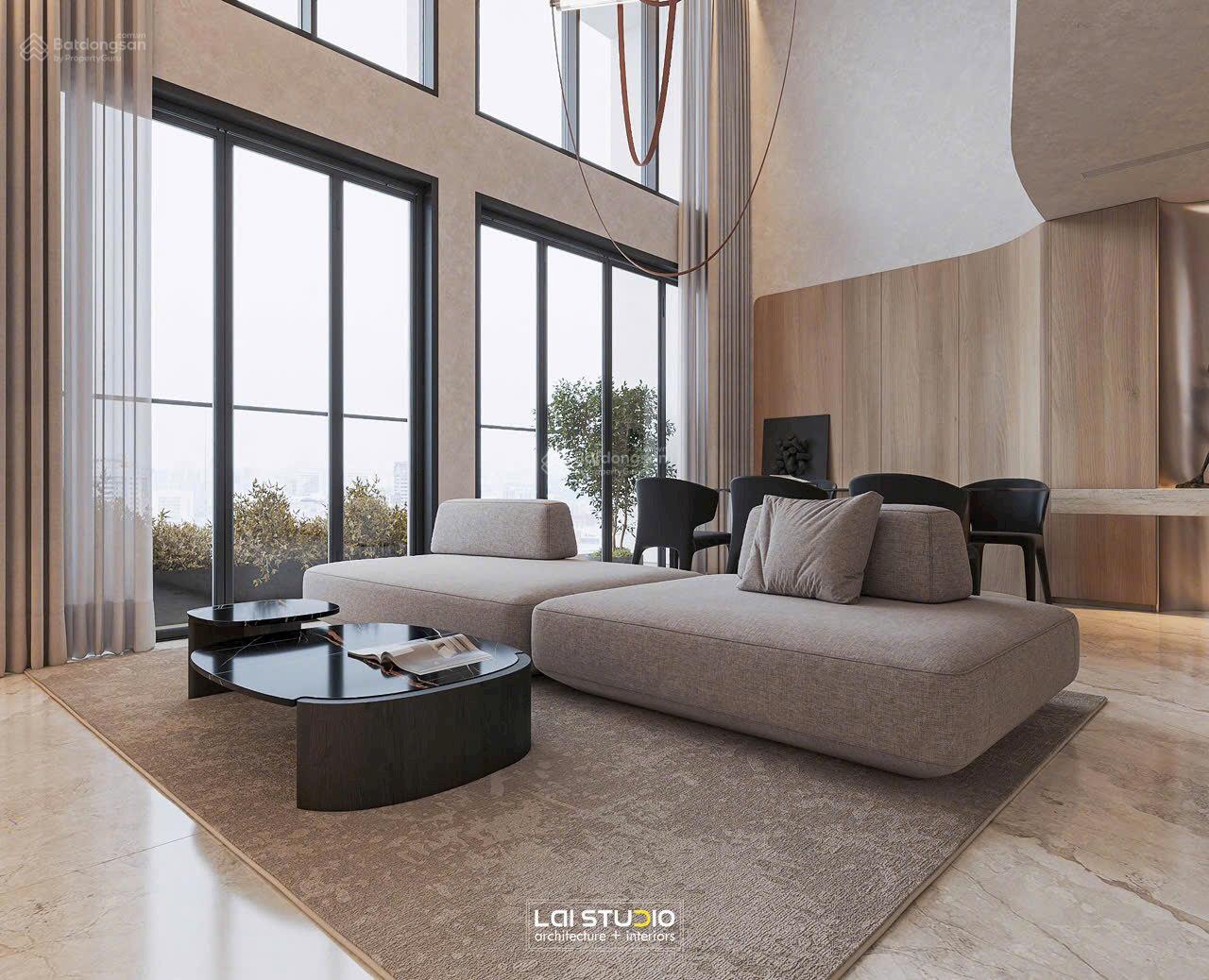 Cho thuê căn Loft 3PN The Crest - Metropole view sông Landmark 81, full nội thất giá 185 triệu