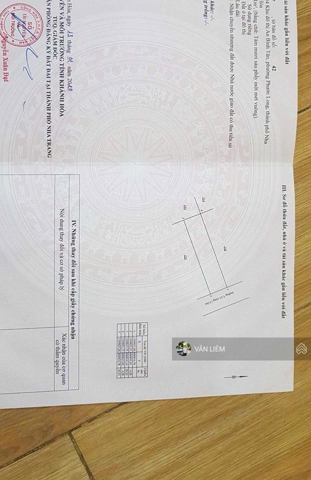 Bán lô đất An Bình Tân đường T21 giá 6 tỷ 450 -Diện tích: 86m2 ngang 4,2m