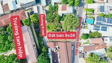 BÁN ĐẤT 2 MẶT TIỀN ĐƯỜNG NGUYỄN BẢO ĐỨC PHƯỜNG TAM HIỆP, TP BIÊN HÒA DIỆN TÍCH 240M2 GIÁ 10,5 TỶ