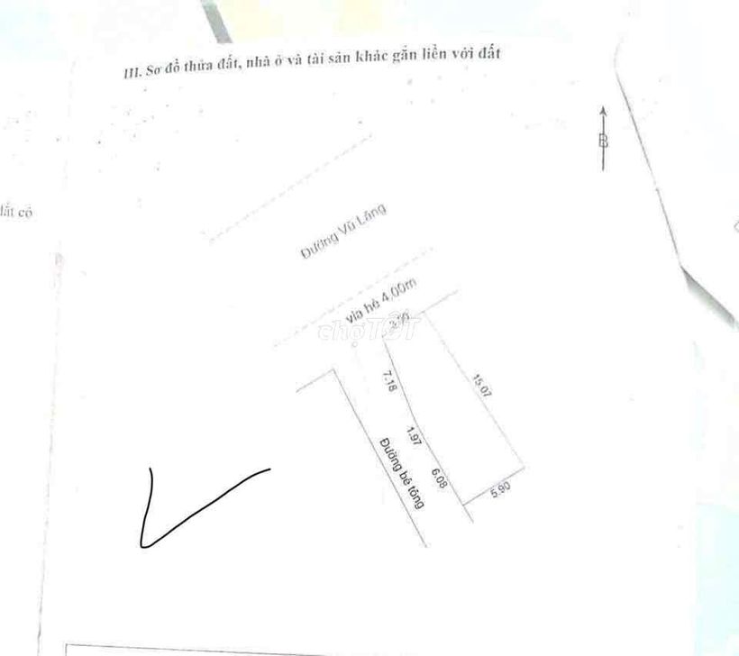 Bán nhanh lô góc Vũ Lăng DT 77m2 - giá rẻ như đat kiệt Đường 10m5