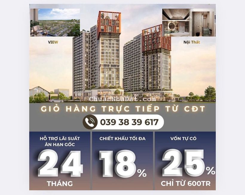 Mở bán căn 1BR+1 và 2BR - 2WC - 54.80m² đến 61m² giá chỉ từ ~3 TỶ