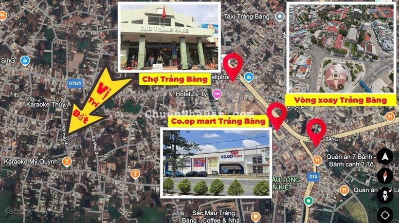 Lô góc 2 mặt tiền 180m2 triệu ngay chợ Trảng Bàng, SHR, giá 1,4 tỷ