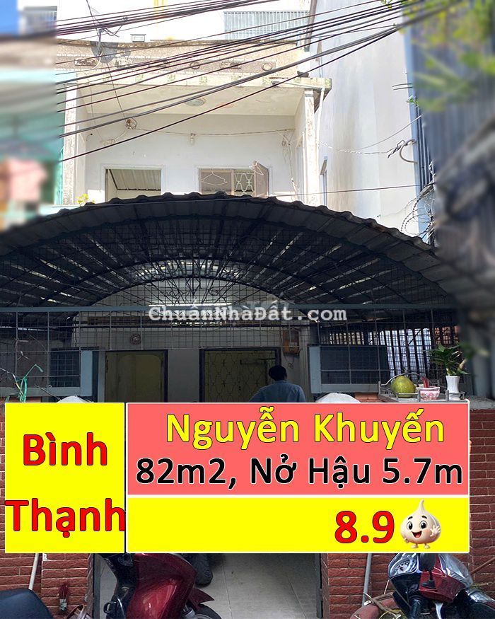 Nhà đường Nguyễn Khuyến, Quận Bình Thạnh, 82m² (nở hậu 5.7), 8.9 tỷ