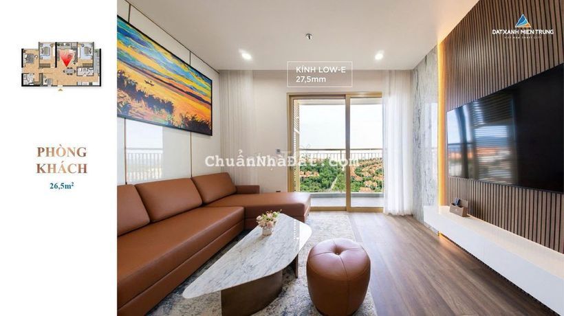 Chính chủ bán căn 2PN 82.5m² tầng cao - View biển Mỹ Khê trực diện