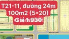 Mega City 2- Bán lô đường 24m - T21-11,100m2 - Nhơn trạch, Đồng Nai