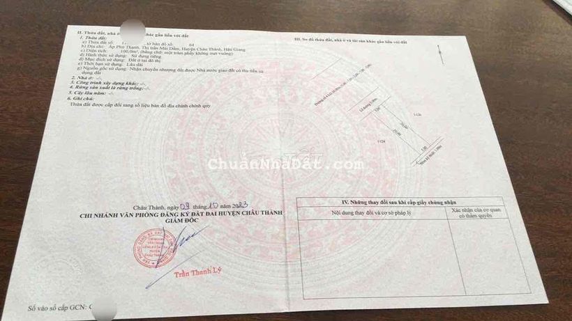 BÁN GẤP NỀN 100m2 TRỤC CHÍNH KDC VẠN PHÁT SÔNG HẬU MÁI DẰM