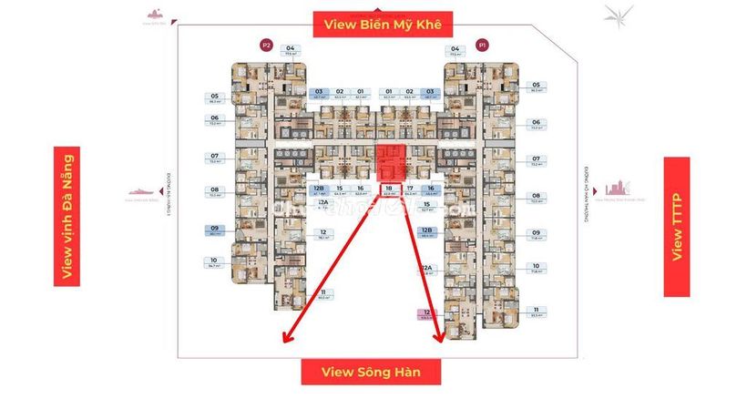 Chính chủ nhượng căn 2PN Peninsula Đà Nẵng - View trực diện Sông Hàn,