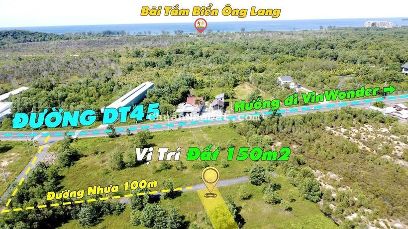 🔥HÓT HÓT🔥BÁN LÔ ĐẤT 150m2 ĐỐI DIỆN QUẢNG TRƯỜNG BIỂN-ĐẶC KHU PHÚ QUỐC🔥