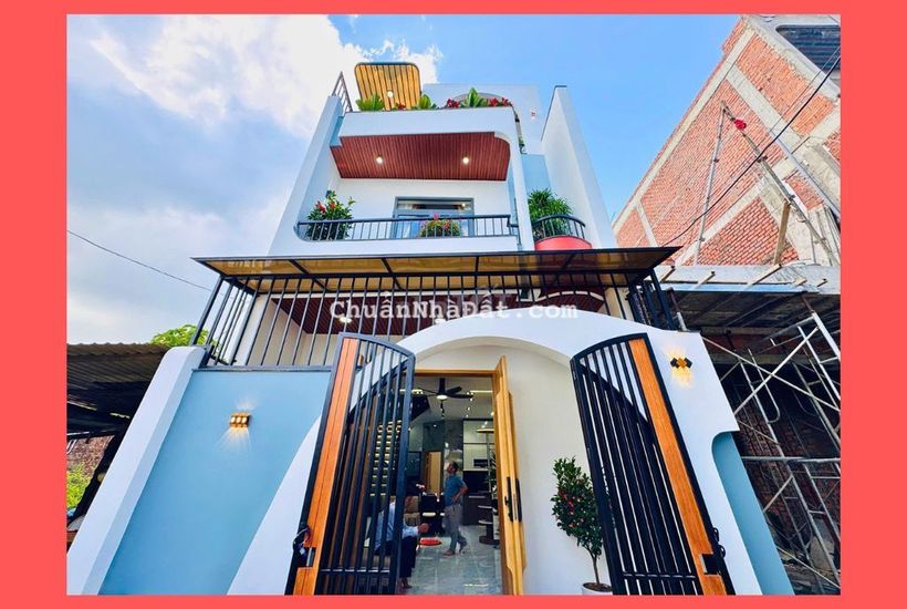 🔴🆘 Nhà Đẹp Gần Biển 🆘 xây mới 3 tầng hiện đại đường Trần Đình Tri