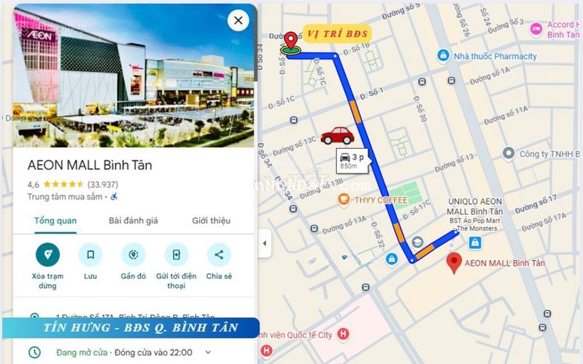 Bán đất khu Tên Lửa MT đường Số 1B, 5 x 20m, 10.9 tỷ. gần Aeon Mall