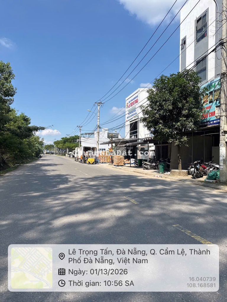 Bán lô đất 2MT Trước sau đường Lê Trọng Tấn, Hòa An, Cẩm Lệ, DT 5x21m