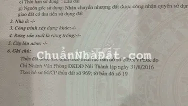 Chính chủ bán đất sổ đỏ 2 mặt tiền trước sau