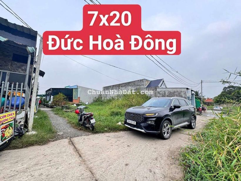 BÁN ĐẤT ĐỨC HOÀ ĐÔNG Gần Chợ CHIỀU 2km khu vực đông dân