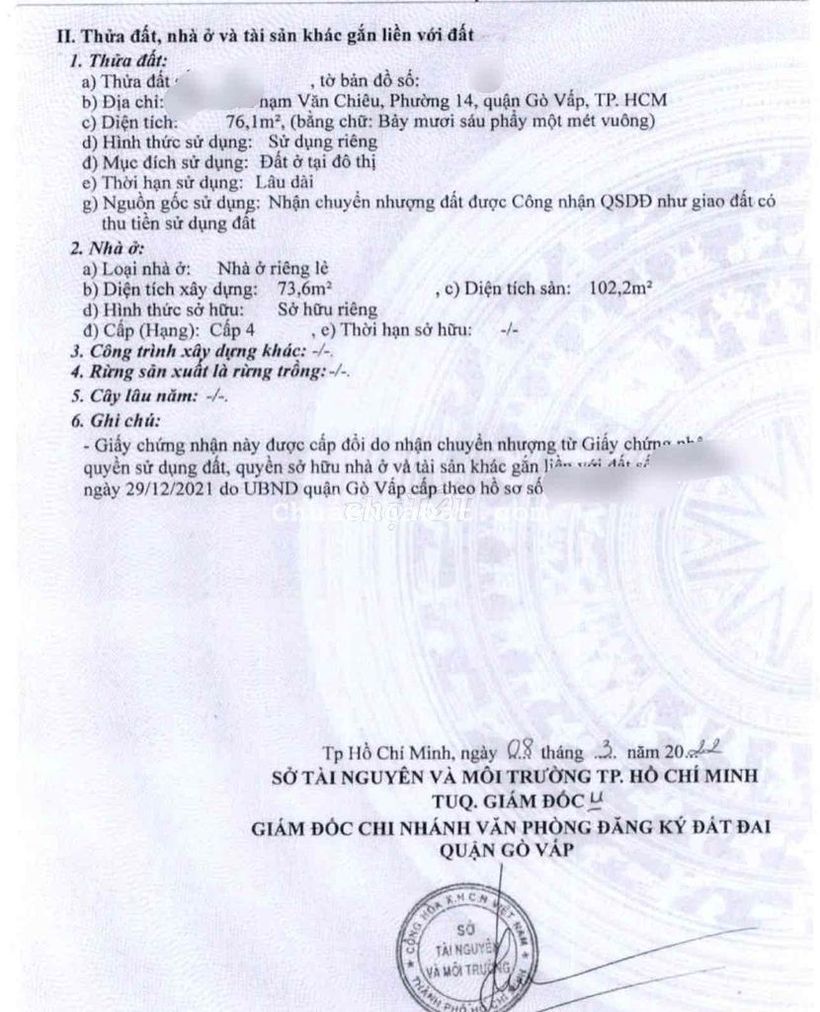 Phạm Văn Chiêu - 4.1x19m - gần mặt tiền đường