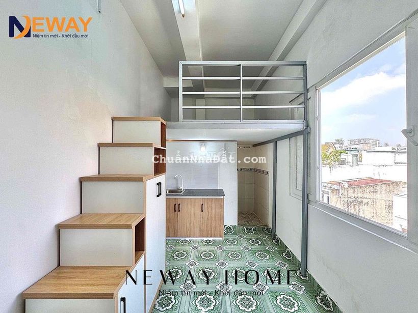 PHÒNG TRỌ CÓ GÁC CẦU THANG HỘP BANCOL GIÁ RẺ