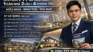 CHỦ NGỘP - KHÁCH THIỆN CHÍ LÀ CHỐT - TRUNG TÂM BÌNH THỌ - 92M2