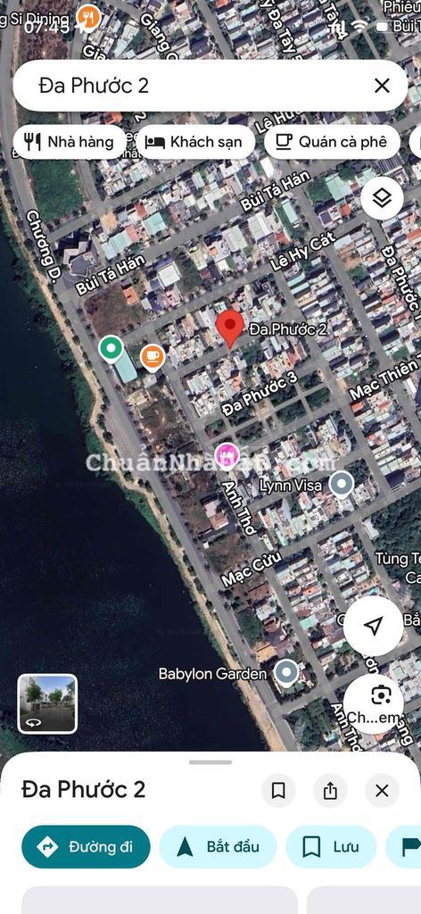 Bán lô Đa Phước 2 sạch đẹp sát sông khu Nam Việt Á