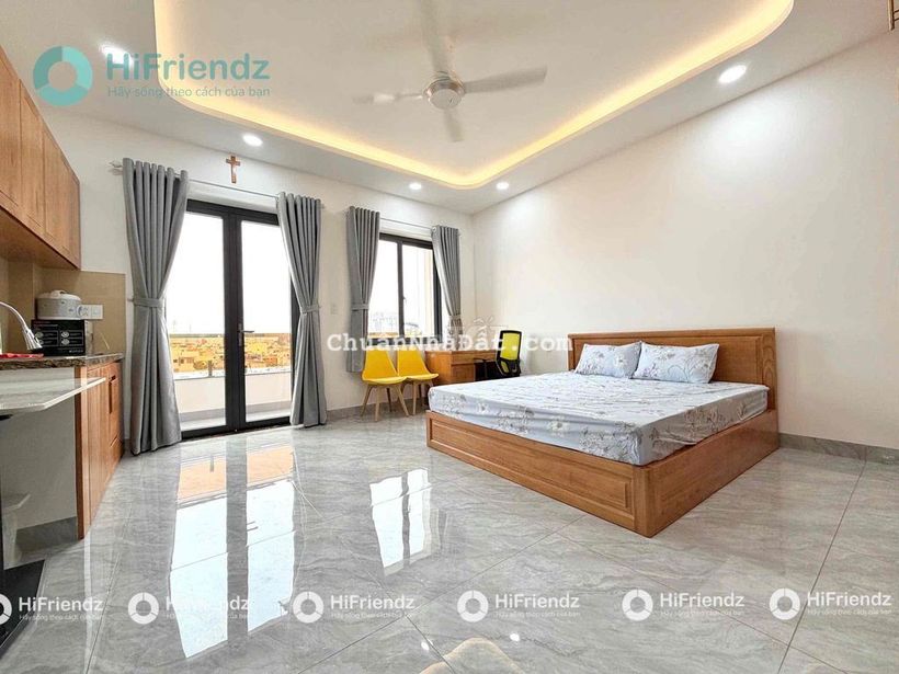 Khai Trương Studio Ban công - 35m2 -Full Nội Thất - Thang Máy-Bắc Hải