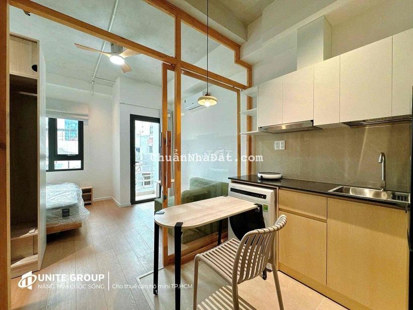 Cho thuê căn hộ 1PN Tách bếp Máy giặt riêng Thang máy Trần Hưng Đạo Q1