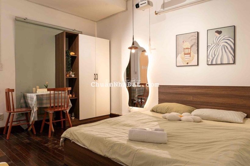 Cho thuê căn hộ Studio full nt xinh xắn ngay công viên Lê Văn Tám
