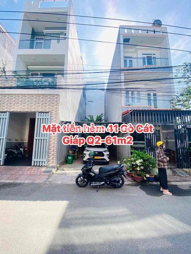 NỀN ĐẤT MT HẺM 41 ĐƯỜNG GÒ CÁT - 4.3 TỶ/60.7m2