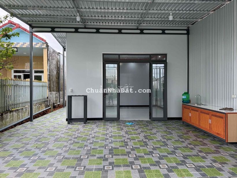 NHÀ TRỆT SÂN VƯỜN MẶT TIỀN TRƯƠNG VĨNH NGUYÊN MỚI XÂY XONG