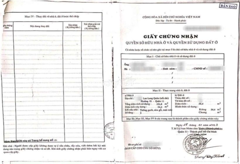 BÁN NHÀ 1/ LẠC LONG QUÂN HẺM XE HƠI 1 TRỤC THÔNG, 2 TẦNG 55M2 CHỈ 5xTỶ