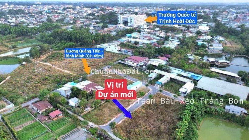 Bán đất thổ cư 145m2, ngay QL1A và trường QT Trịnh Hoài Đức, 8tr/m2