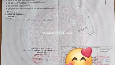 Bán đất xã hựu thạnh, huyện đức hòa, tỉnh long an