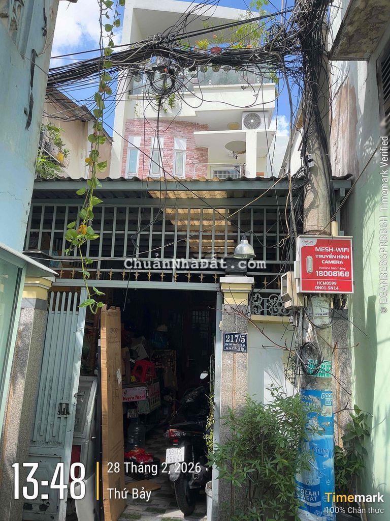 Bán nhà Ngang 4m hẻm 1/ KDC HH 217 Tôn Thất Thuyết Q4