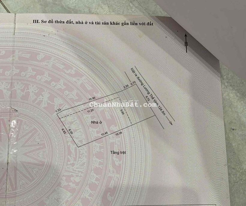 bán lô đất 102m2 vuôn vức cách phạm cự lượng 40m